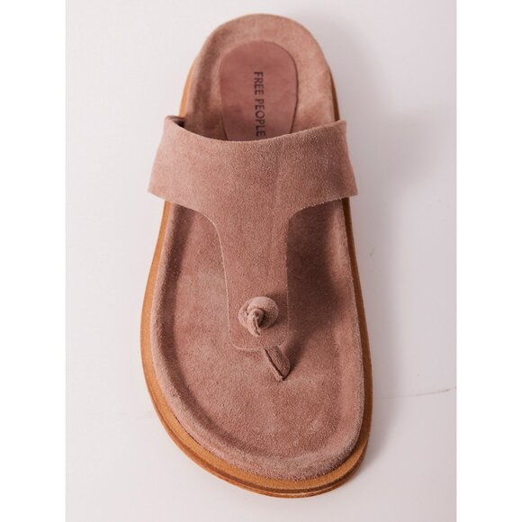 FREE PEOPLE Mika Footbed Sandals / Orchid Ice Suede - Picture 9 of 12
